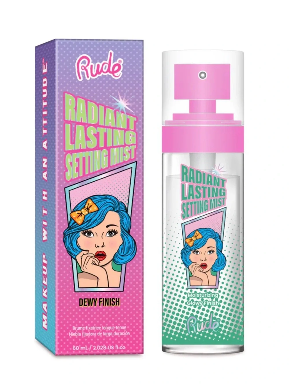 New Rude Radiant Lasting Makeup Mist